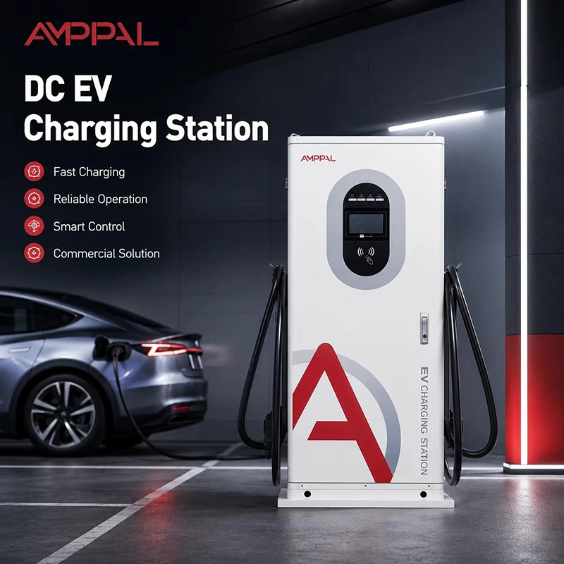 40kW komerční integrovaná nabíjecí stanice DC EV pro veřejné parkoviště