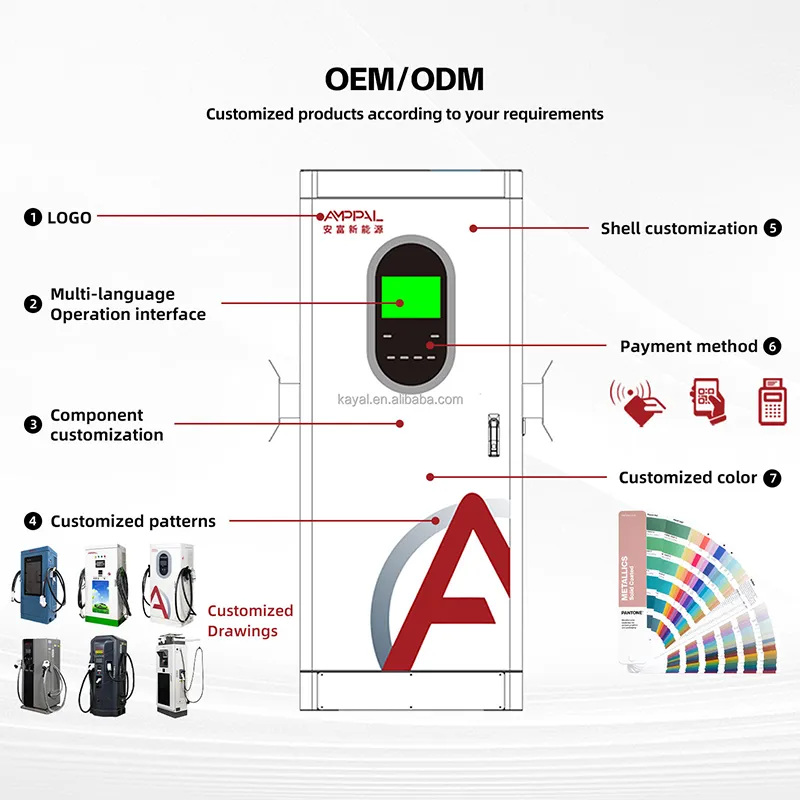 360kW Multi-Gun Ultra-Fast EV Charging Station for Highway Charging Hubs